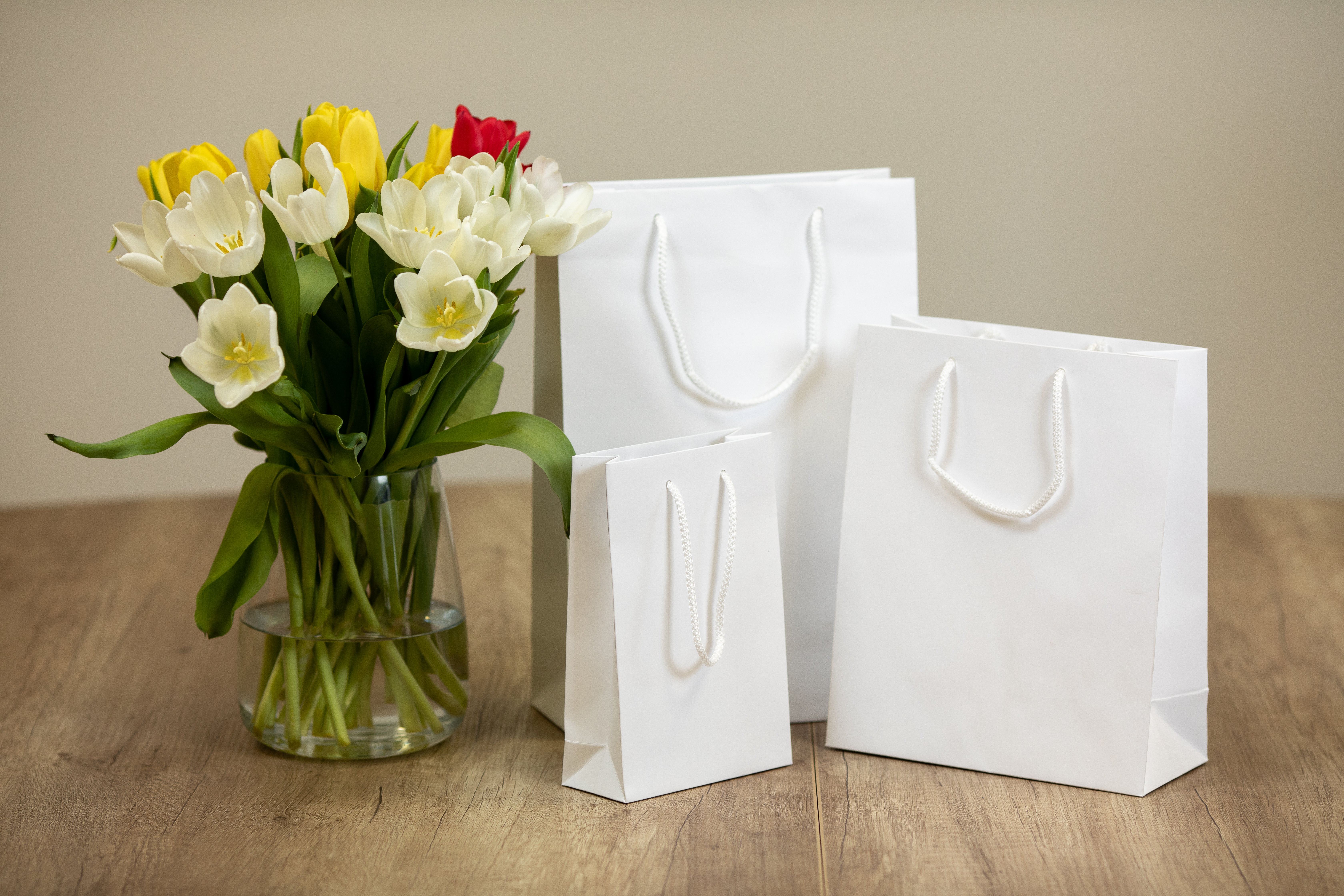 Luxury-handled paper bags